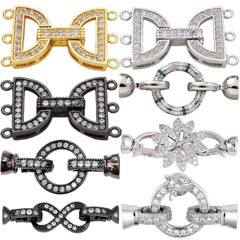 Jewelry Making Kit For Adults - Juya 18K ゴールドメッキ装飾コネクターファスナーロッククラスプ DIY ファッション針仕事用パーツ真珠ビーズジュエリー作成用
