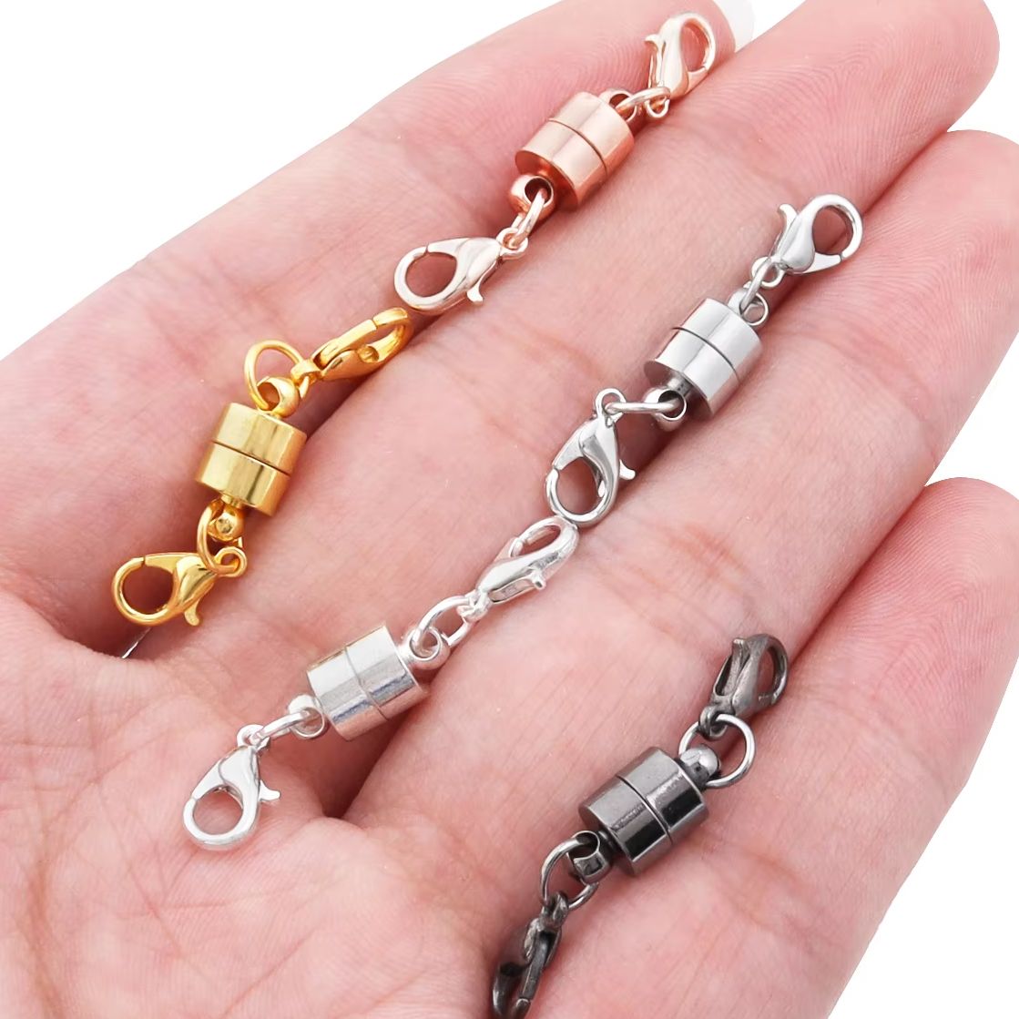 Jewelry Making Kit For Adults - 5 セット/ロット磁気クラスプロブスタークラスプジュエリー作成 DIY ブレスレットネックレスマグネットクラスプコネクタバックルファスナー