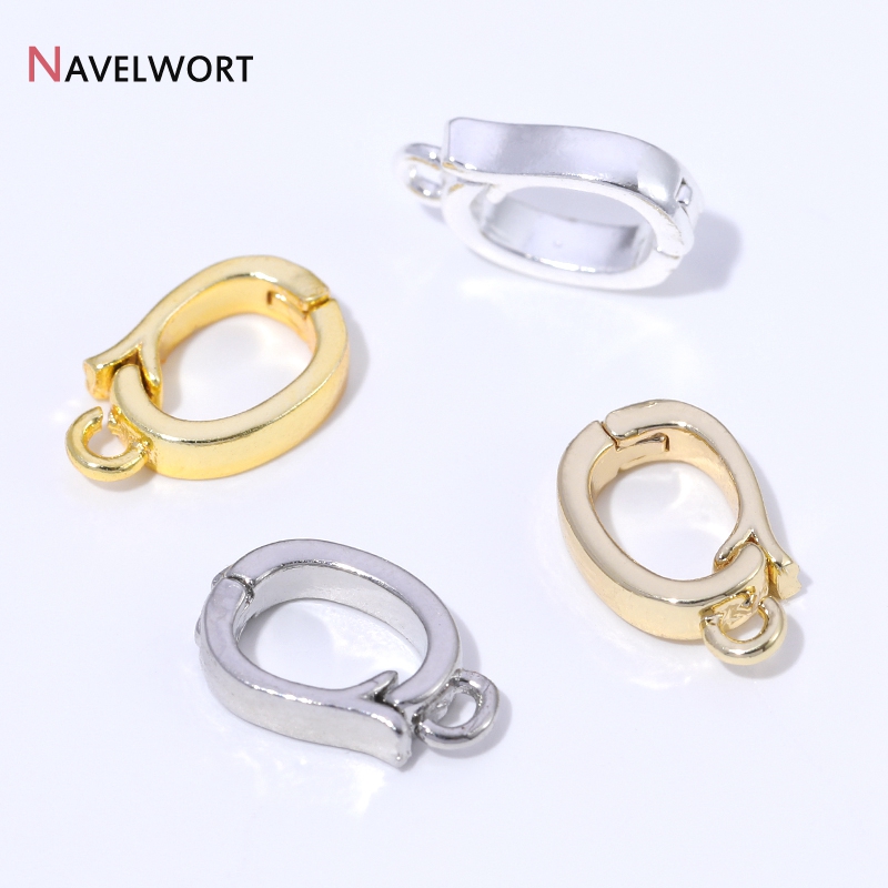 Jewelry Making Kit For Adults - 14K/18K金メッキ真鍮製ヒンジ付きネックレスエンハンサー、ネックレス製作アクセサリー、ペンダントベイルクラスプ、ジュエリー材料
