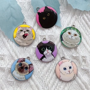10 個漫画動物猫エナメルジュエリー作りかわいいぶら下げイヤ - Jewelry Making For Birthday Party のレビューと価格