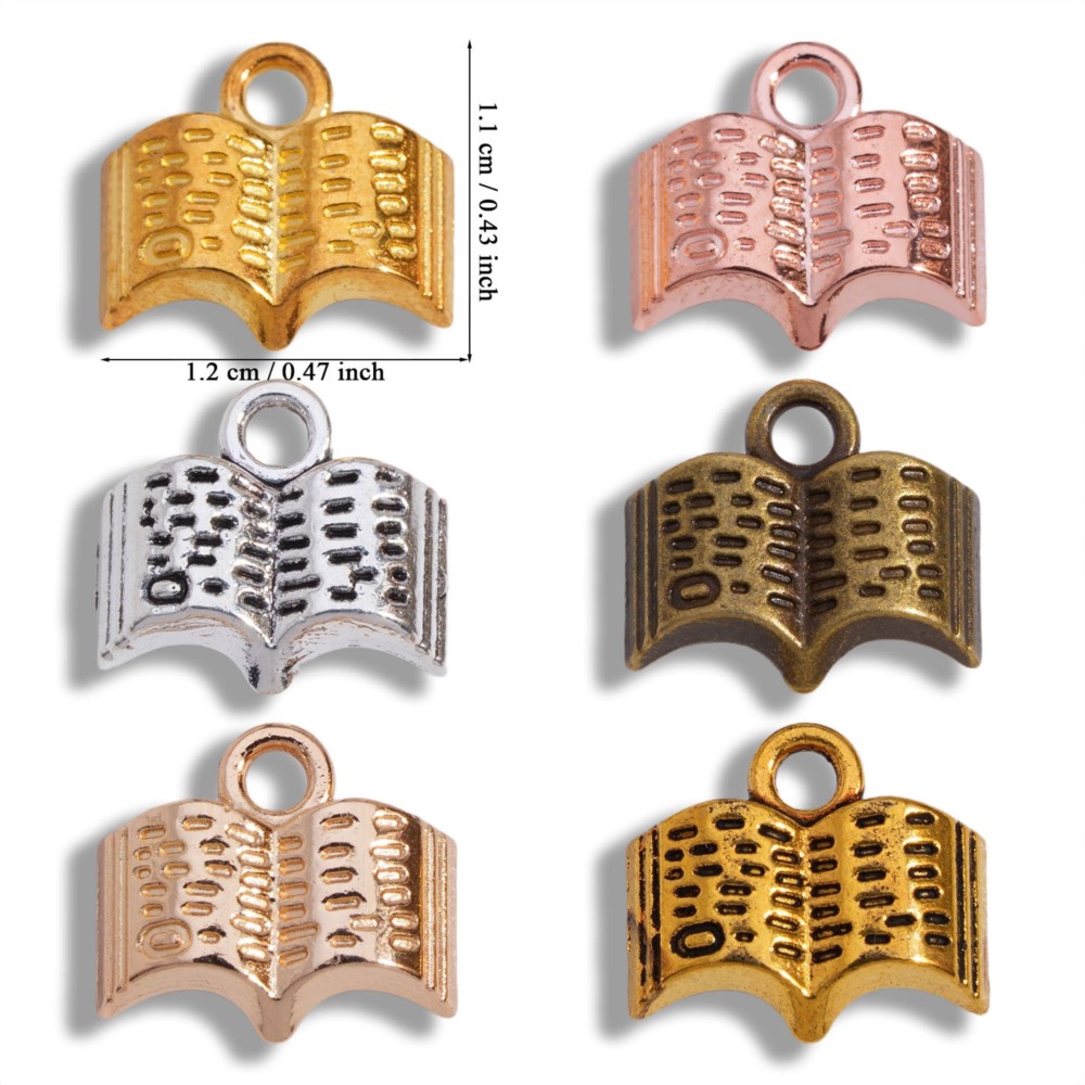 10/20/100 個チャームオープンブック 12 × 11 - Jewelry Making Guide Book のレビューと価格