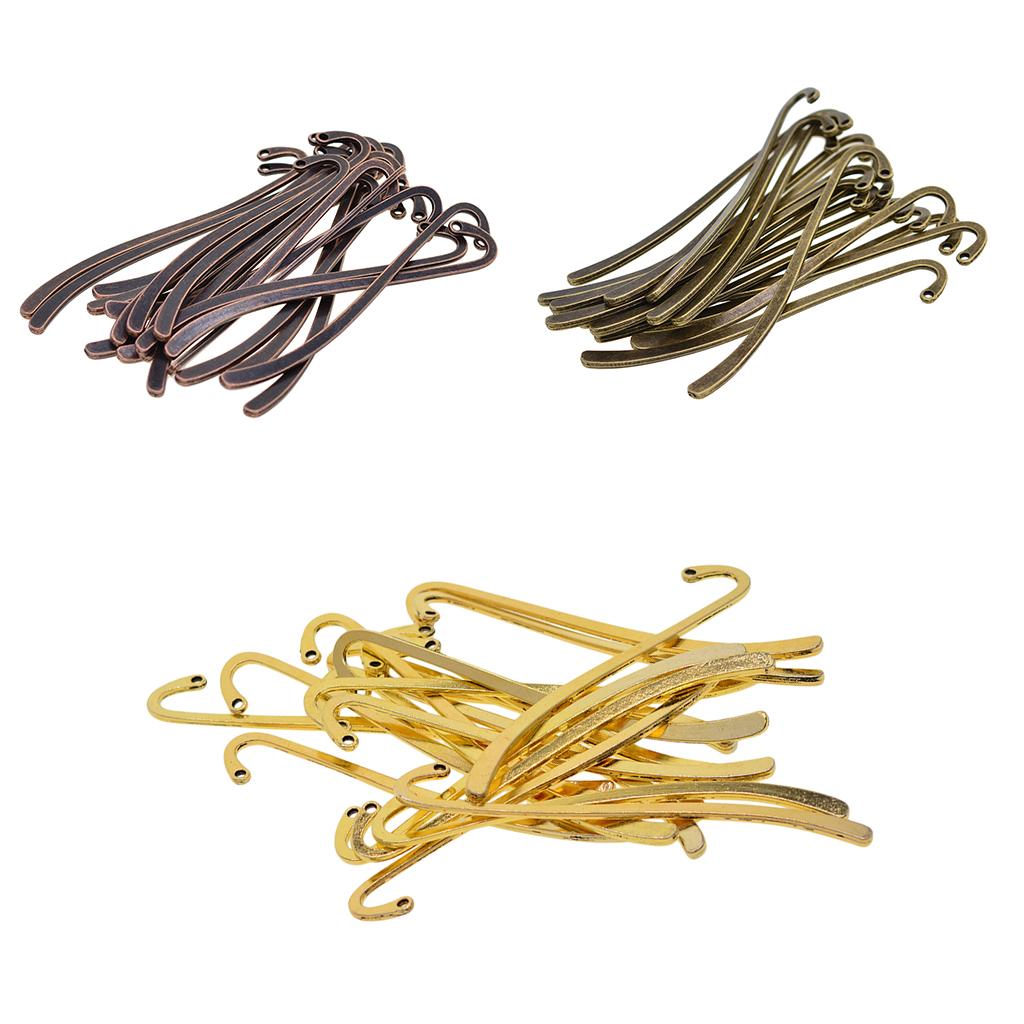 アンティークデザインのメタルブックマーク、フック、ブックマー - Jewelry Making Guide Book のレビューと価格