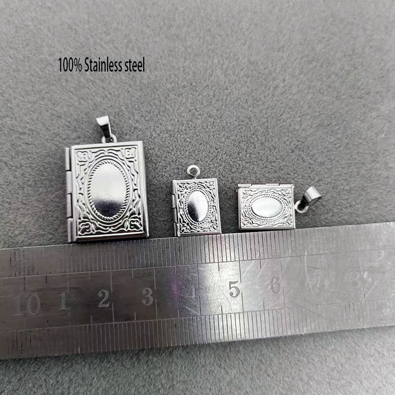 10pc DIY 彫刻小さなブックロケットステンレス鋼ペンダ - Jewelry Making Guide Book のレビューと価格