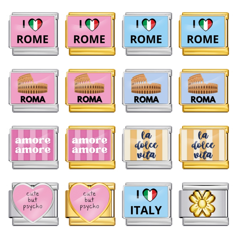 ステンレススチールブレスレット I 素敵なイタリア・ローマを - Jewelry Making Rome のレビューと価格