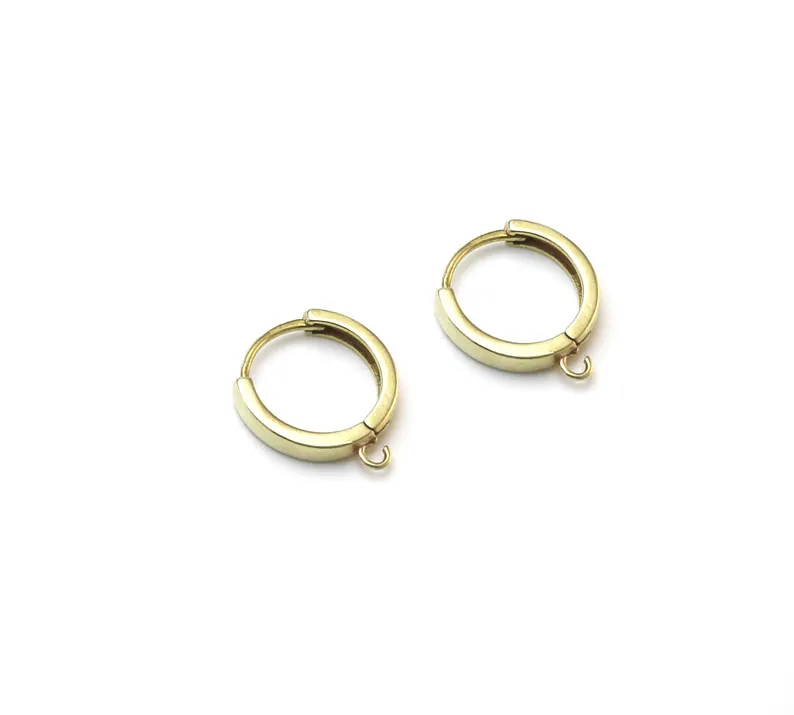 10個の真鍮イヤーフープ、レバーバックイヤリングフック、イヤ - Jewelry Making Kit For Adults のレビューと価格