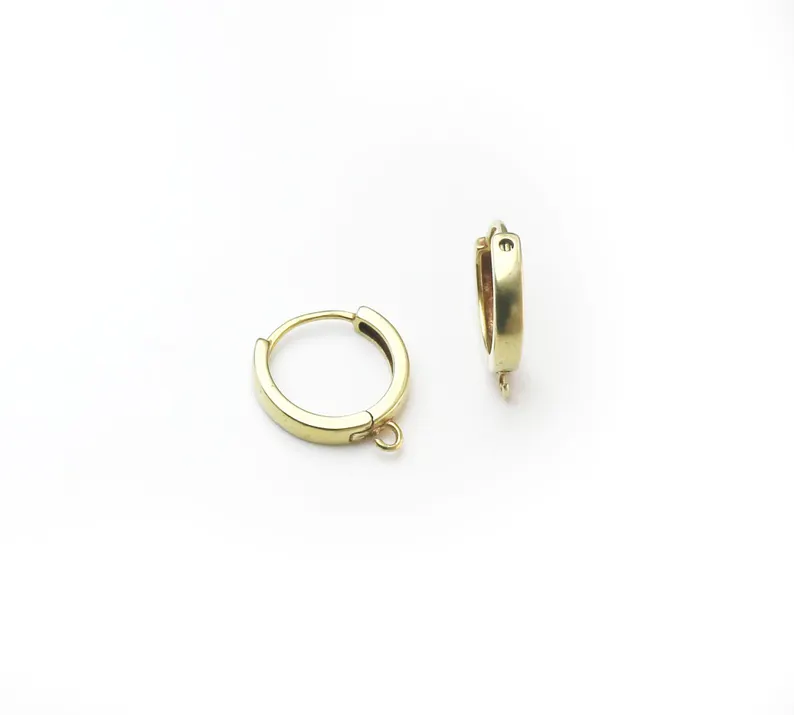10個の真鍮イヤーフープ、レバーバックイヤリングフック、イヤ - Jewelry Making Kit For Adults のレビューと価格