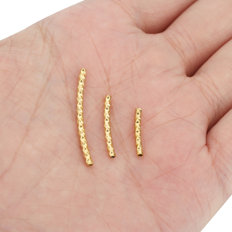 10 個 PVD ​​ステンレス鋼湾曲スペーサービーズ 15 - Crimp Bead Tube のレビューと価格
