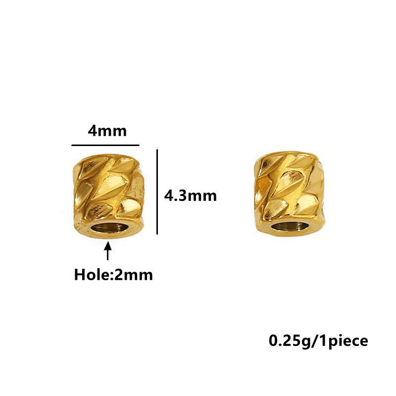 20個 ステンレス鋼 PVD 18K金メッキ 4mm テクス - Crimp Bead Tube のレビューと価格
