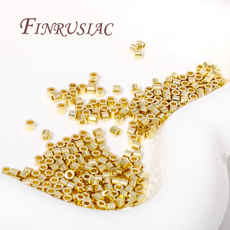 2.5*2 ミリメートルチューブビーズジュエリー 18 K  - Crimp Bead Tube のレビューと価格