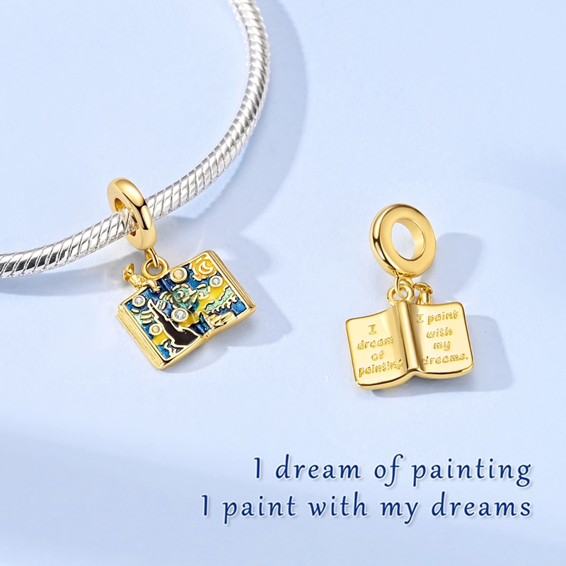 星空ペイントブックペンダント 925スターリングシルバー オ - Jewelry Making Guide Book のレビューと価格