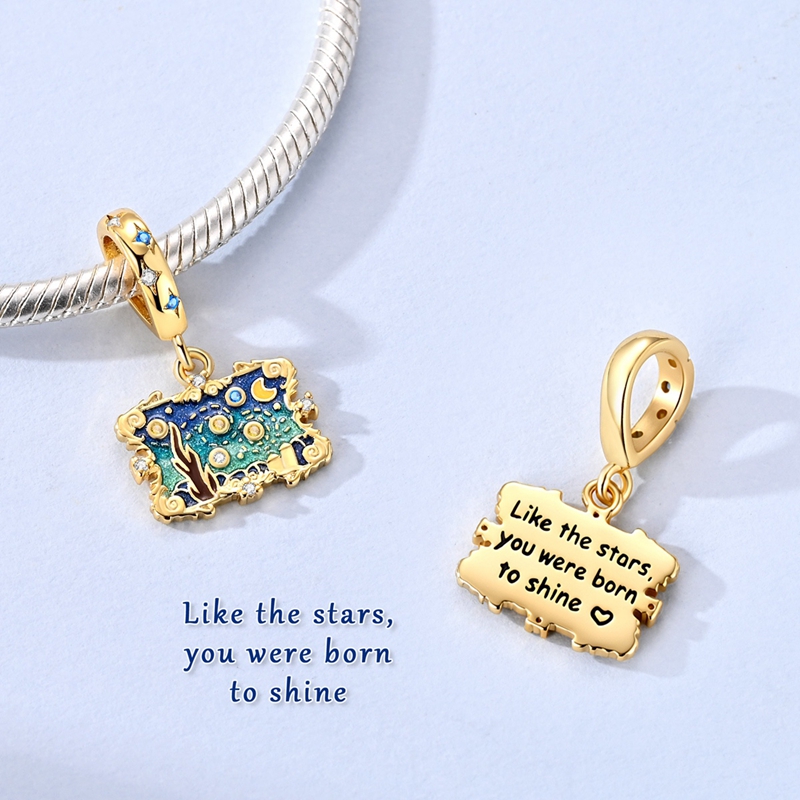 星空ペイントブックペンダント 925スターリングシルバー オ - Jewelry Making Guide Book のレビューと価格