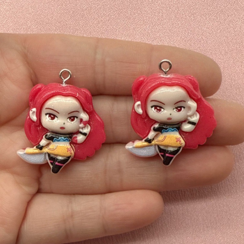 10個入り樹脂製漫画ペンダント、DIYジュエリー製作イヤリン - Jewelry Making For Birthday Party のレビューと価格