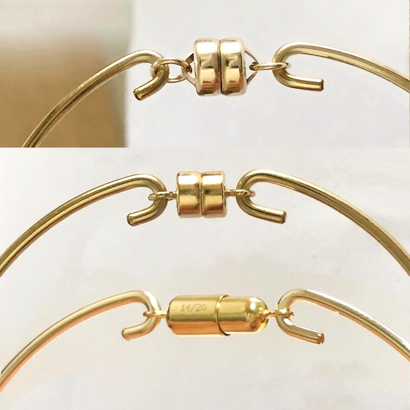 14Kゴールドフィルド磁気クラスプ3セット 4/4.5/5. - Jewelry Making Kit のレビューと価格