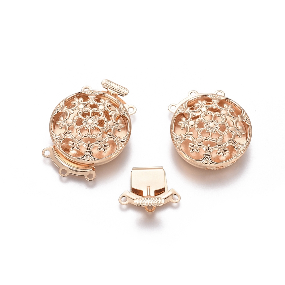 10セット真鍮フラワーマルチストランドボックスクラスプ、3ス - Jewelry Making Kit のレビューと価格