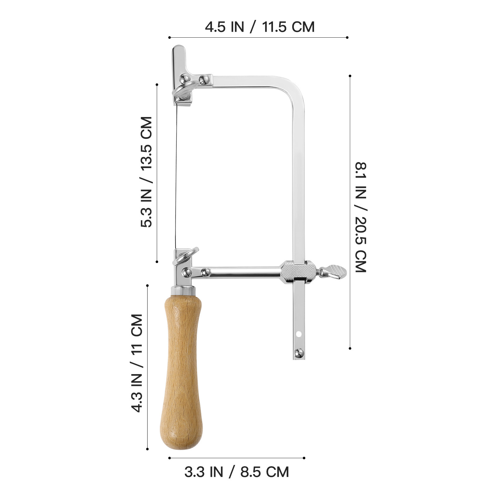 木製ハンドル付きの弓鋸。ジュエリー製作用具。調整可能なU字型 - Jewelry Making Kit のレビューと価格