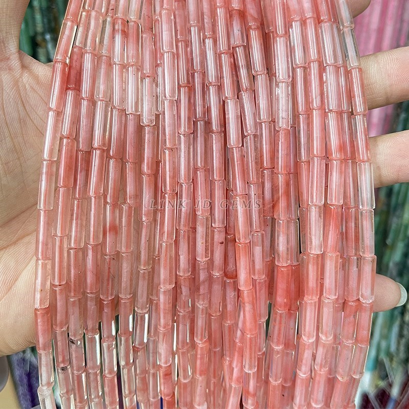 ジュエリー作り用の天然瑪瑙石管,列の形をした大きな円筒形ナッ - Crimp Bead Tube のレビューと価格