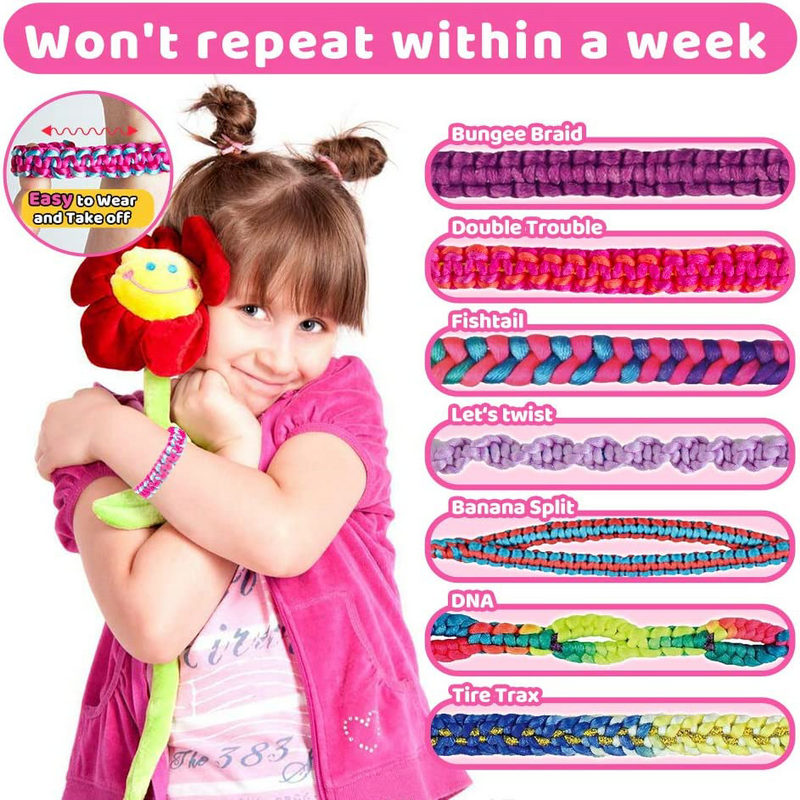友情ブレスレット作成キット 女の子用 DIY クラフトキット - Jewelry Making For Birthday Party のレビューと価格