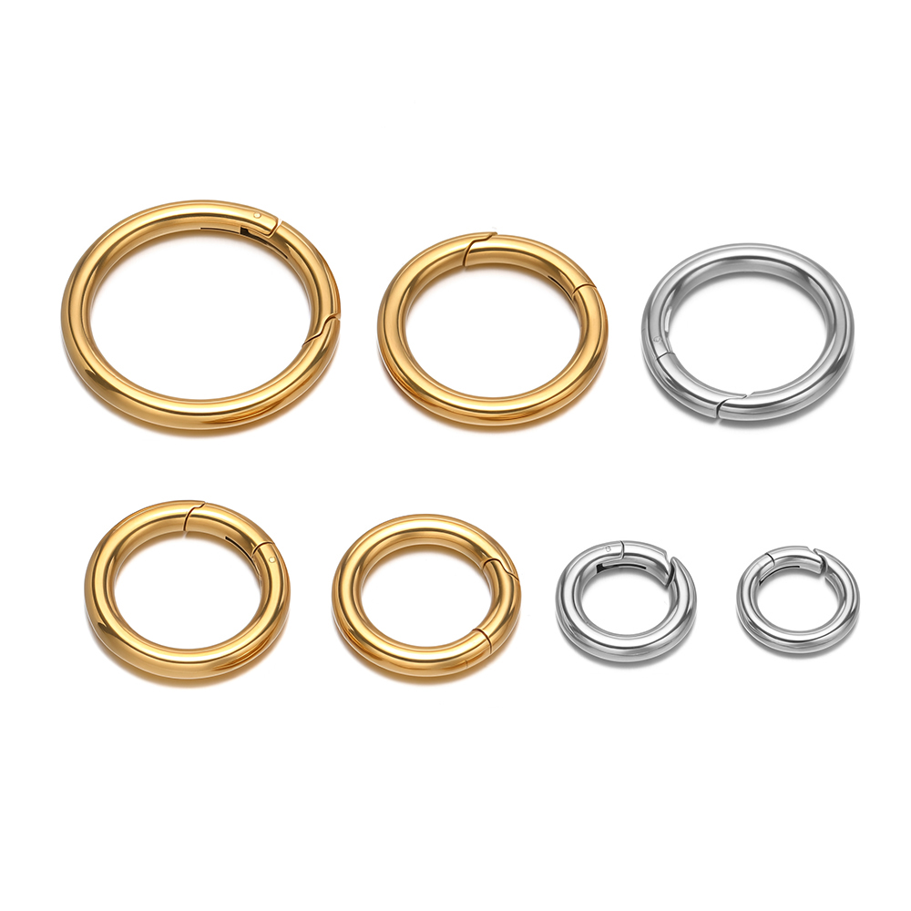 2個/ロット 丸型スプリングクラスプ ステンレス鋼 金メッキ - Jewelry Making Kit For Adults のレビューと価格