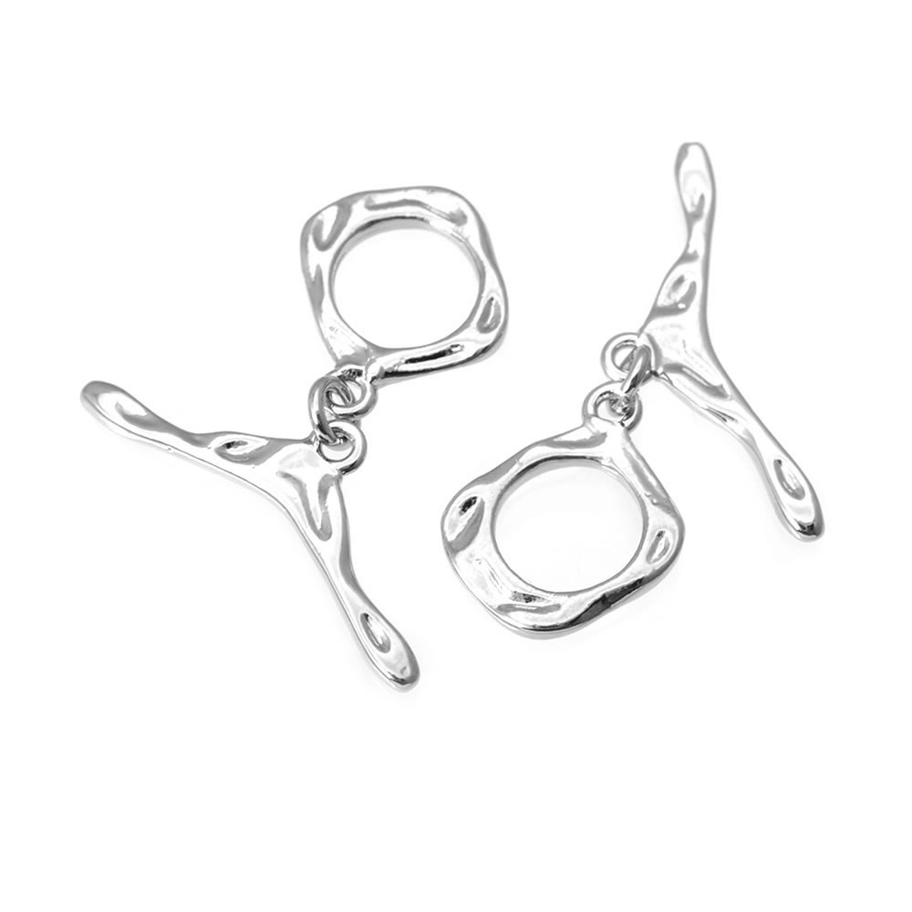 18Kゴールドカラー真鍮製スクエア型Oトグルクラスプ ブレス - Jewelry Making Tools And Supplies のレビューと価格