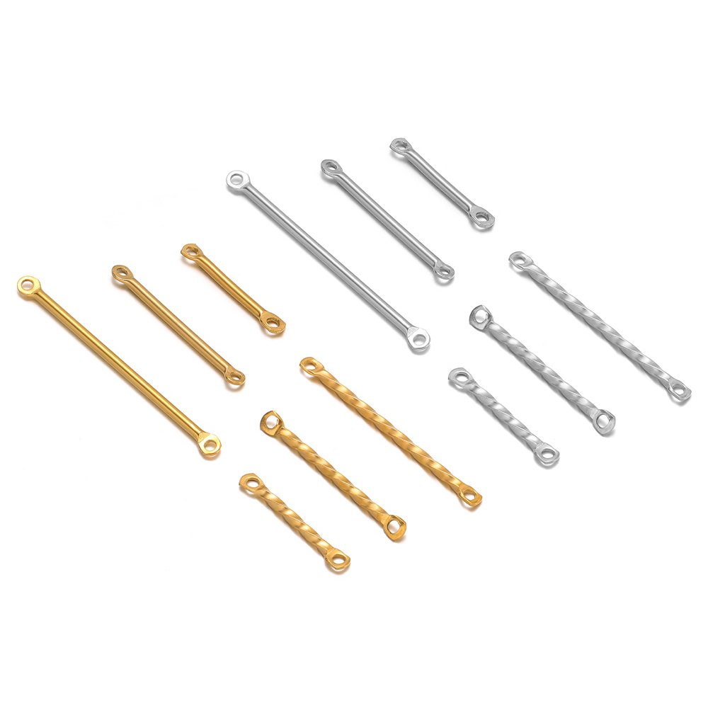 20 個ステンレス鋼ツイストロッドコネクタ二穴リンクスティッ - Jewelry Making Tools And Supplies のレビューと価格