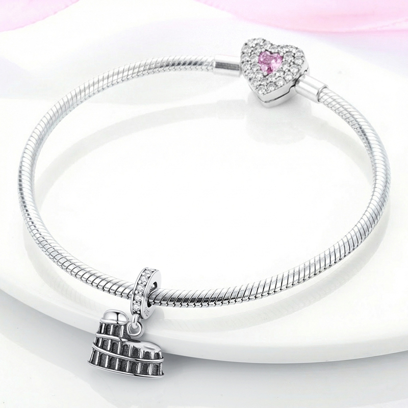 チャーム付きブレスレット、ネックレスの製作に。925スターリ - Jewelry Making Rome のレビューと価格