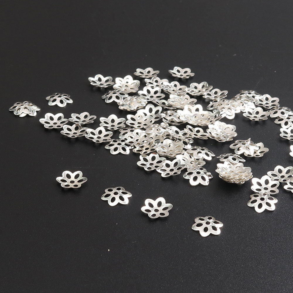 100個のフラワービーズのセット,ブレスレット,ネックレス, - Jewelry Making Bali のレビューと価格