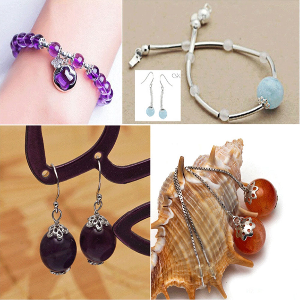 100個のフラワービーズのセット,ブレスレット,ネックレス, - Jewelry Making Bali のレビューと価格