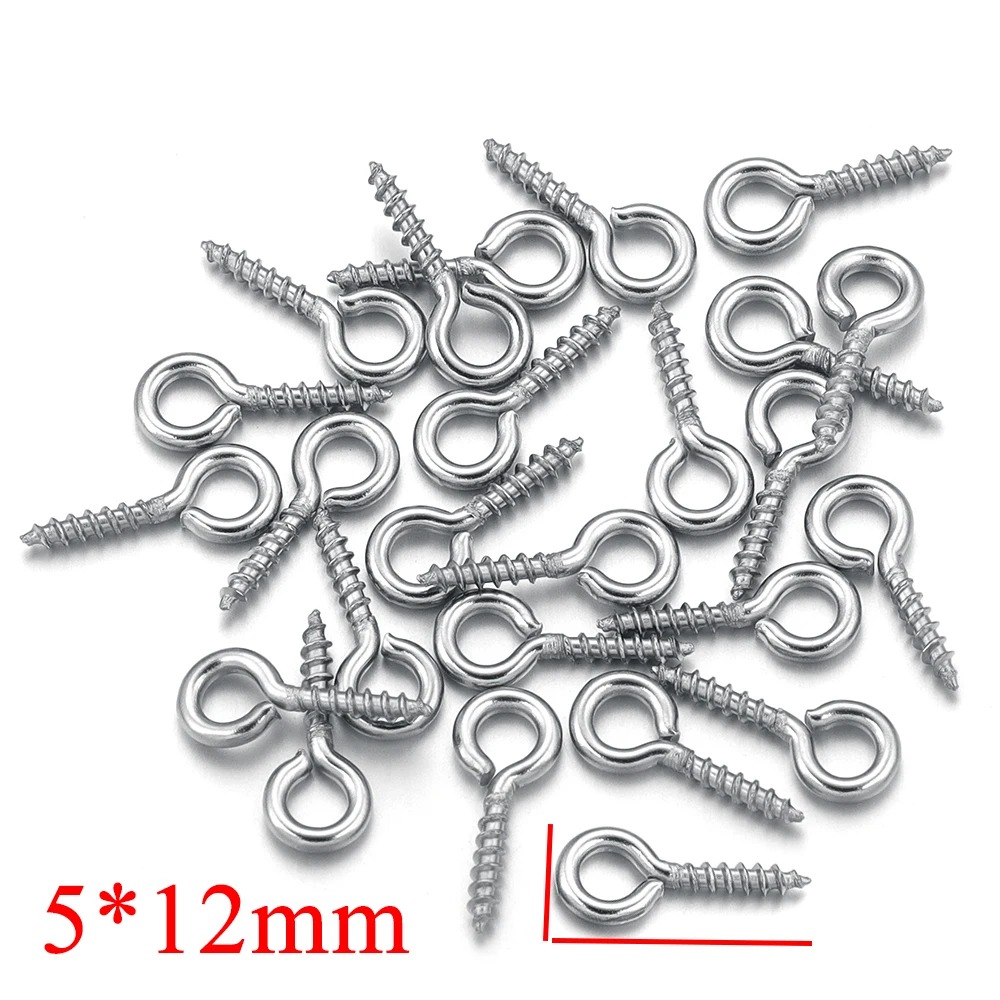 100 ピース/ロットステンレス鋼ミニスクリューアイピンペン - Jewelry Making Tools And Supplies のレビューと価格