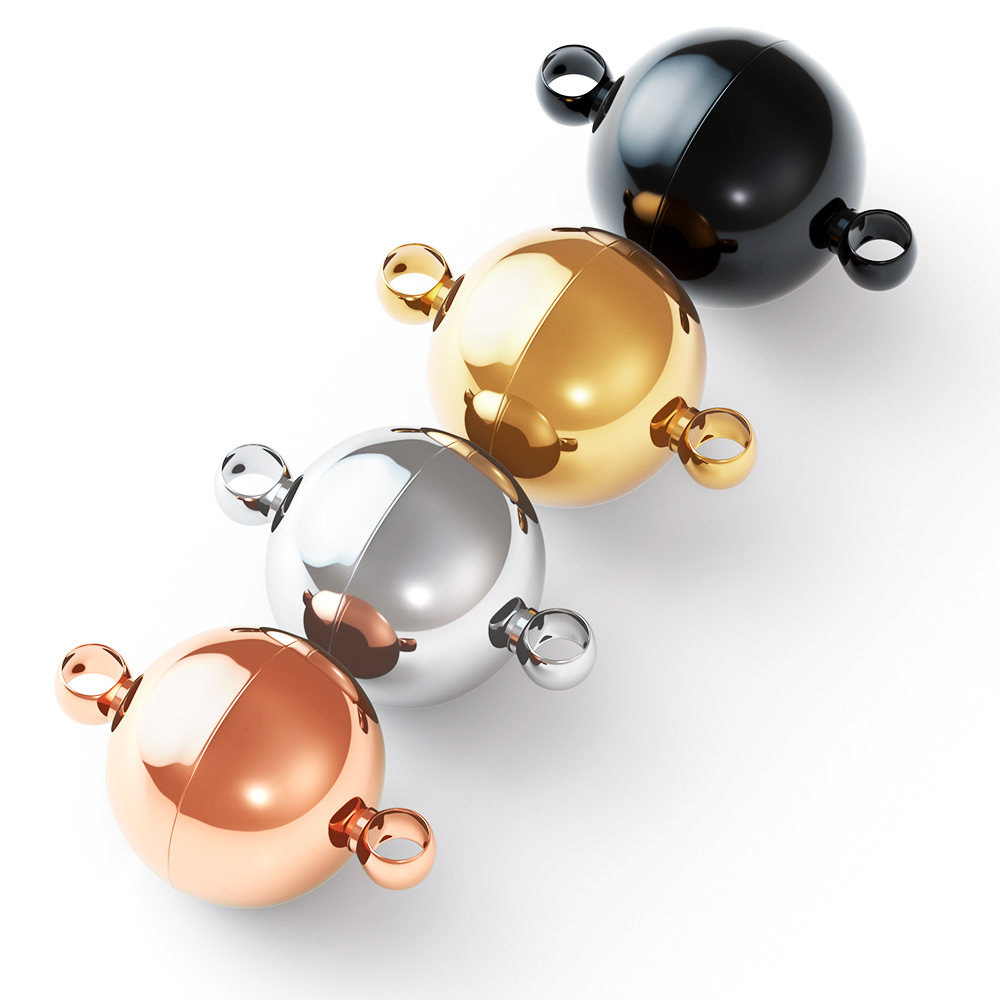 2個入り ステンレス製 マグネット式留め金具 ボール型エンド - Jewelry Making Kit For Adults のレビューと価格
