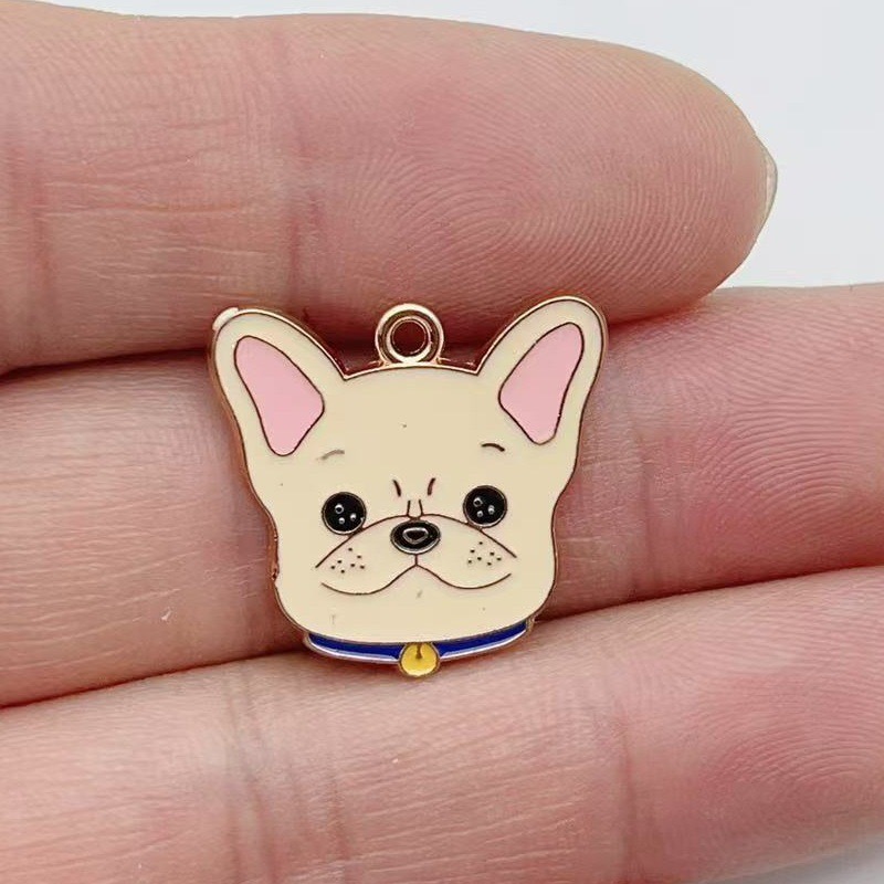 12個入り漫画ペット斑点犬合金オイルドロップペンダント、DI - Jewelry Making For Birthday Party のレビューと価格
