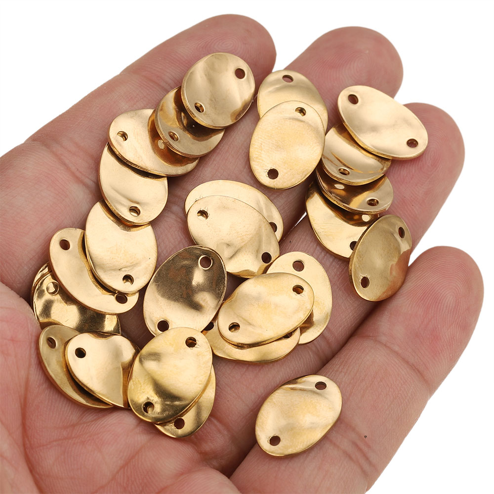 20 個 15/20/25 ミリメートルステンレス鋼二重穴テ - Jewelry Making Tools And Supplies のレビューと価格